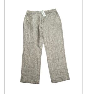 Chico's Gray Pants rice linen 5 pockets pant size 2.5 new